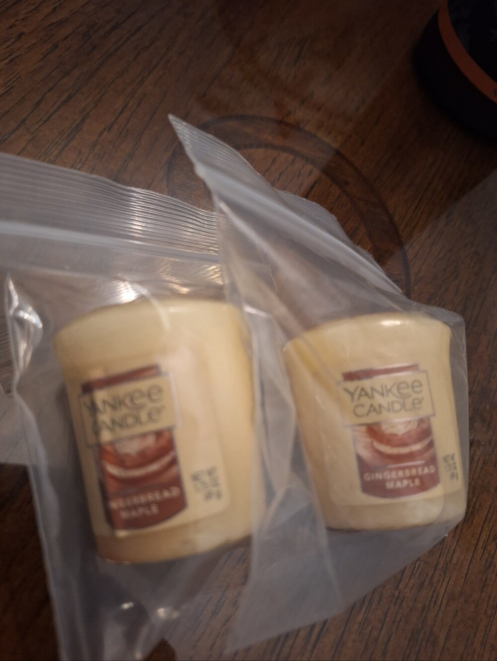 Yankee Candle Gingerbread Maple Votives Lot Of 2